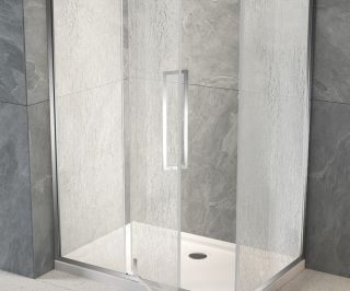 Душевой уголок Veconi Rovigo RV-034R, 1200х1000х1950, хром, стекло дождь